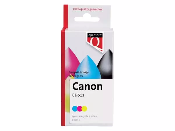 Een Inktcartridge Quantore alternatief tbv Canon CL-511 kleur koop je bij De Joma BV
