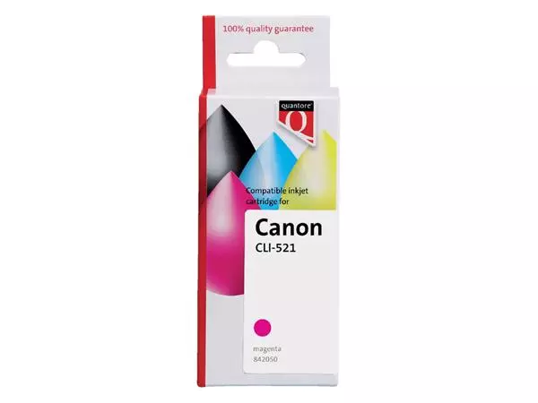 Een Inktcartridge Quantore Canon Cli-521 + chip rood koop je bij All Office Kuipers BV