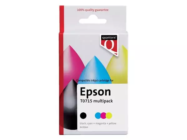 Een Inktcartridge Quantore Epson T071540 zwart kleur koop je bij All Office Kuipers BV