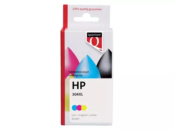 Een Inktcartridge Quantore alternatief tbv HP N9K07AE 304XL kleur koop je bij De Joma BV