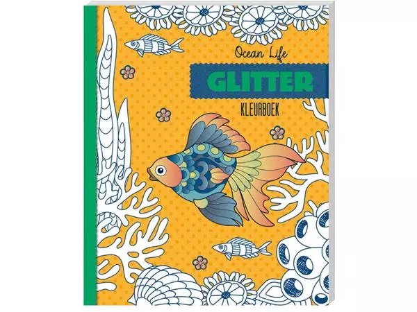 Een Kleurboek Interstat Glitter Ocean Life koop je bij Kantorice office & business supplies