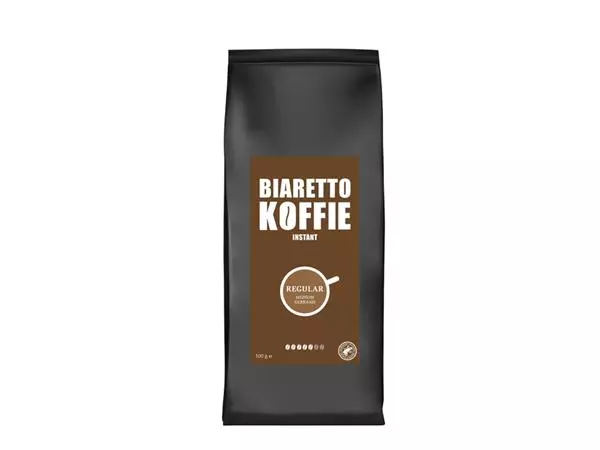 Een Koffie Biaretto instant regular 500 gram koop je bij iPlusoffice