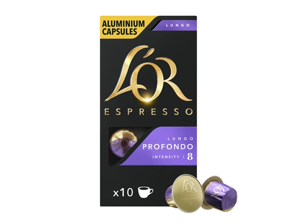 Een Koffiecups L'Or espresso Lungo Profondo 10 stuks koop je bij Kantoorboekhandel Van Atten