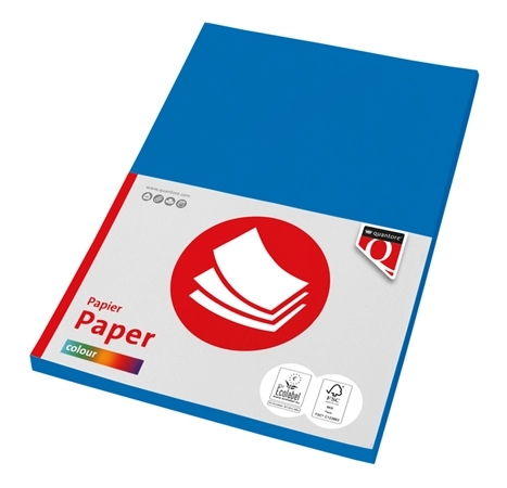 Een Kopieerpapier Quantore Colour A4 120gr diepblauw 100vel koop je bij Topkantoor Repro Creatief