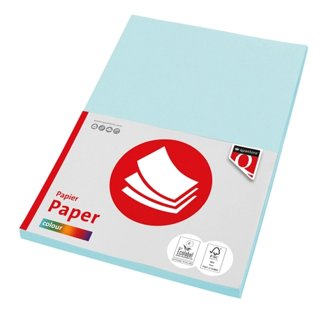 Een Kopieerpapier Quantore Colour A4 120gr lichtblauw 100 vel koop je bij Schellen Boek- en Kantoorboekhandel