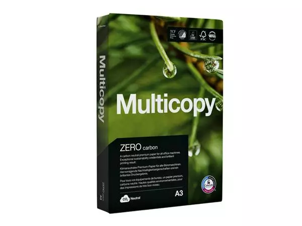 Een Kopieerpapier Multicopy Zero 80gr A3 wit koop je bij All Office Kuipers BV