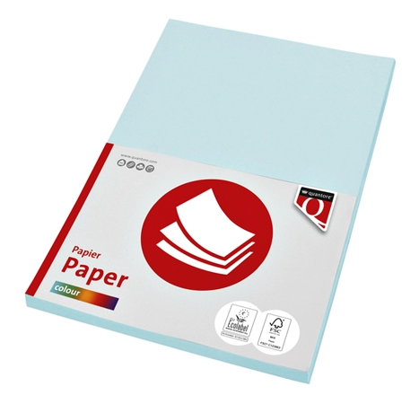 Een Kopieerpapier Quantore Colour A4 80gr lichtblauw 100vel koop je bij Schellen Boek- en Kantoorboekhandel