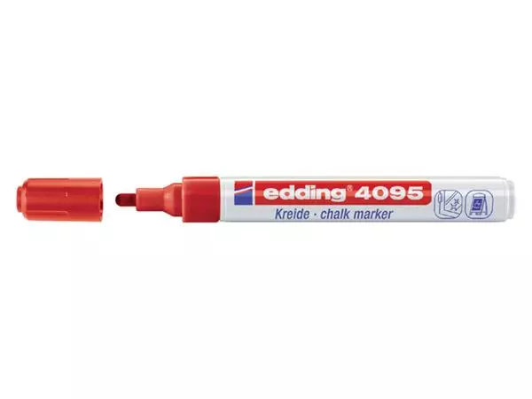 Een Krijtstift edding 4095 rond 2-3mm rood koop je bij De Joma BV