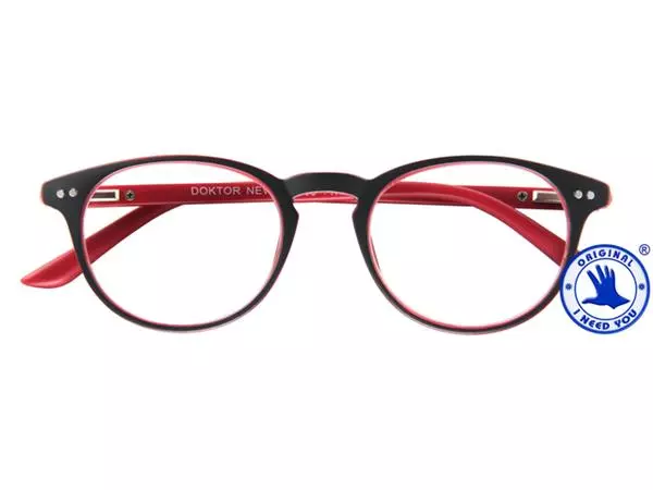 Een Leesbril I Need You +2.50 dpt Dokter New grijs-rood koop je bij De Joma BV
