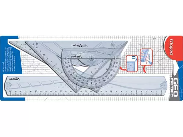 Een Linialenset Maped Geometric 4delig koop je bij Continu Kantoor