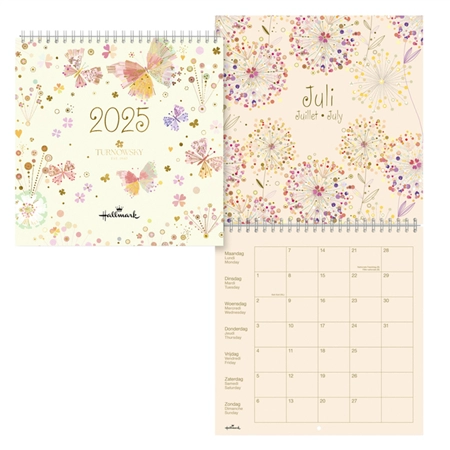 Een Maandkalender 2025 Hallmark Turnowsky 210x210mm koop je bij Kantoorboekhandel Van Atten