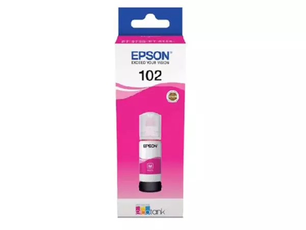 Een Navulinkt Epson 102 T03R3 rood koop je bij De Rijk Kantoorshop