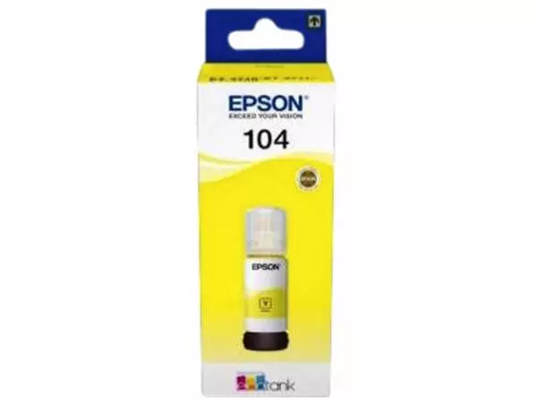 Navulinkt Epson 104 T00P440 geel