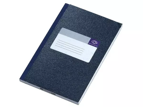 Een Notitieboek Atlanta 165x105mm 128blz blauw koop je bij QuickOffice BV
