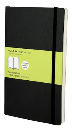 Een Notitieboek Moleskine large 130x210mm blanco soft cover zwart koop je bij Scheepstra Drachten