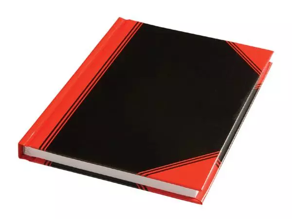 Een Notitieboek Bantex zwart/rood A6 lijn 70gr 96vel koop je bij All Office Kuipers BV