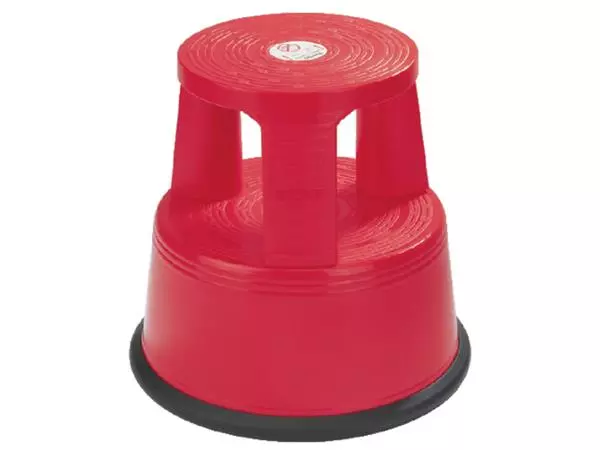 Een Opstapkruk Desq 42cm kunststof rood koop je bij iPlusoffice