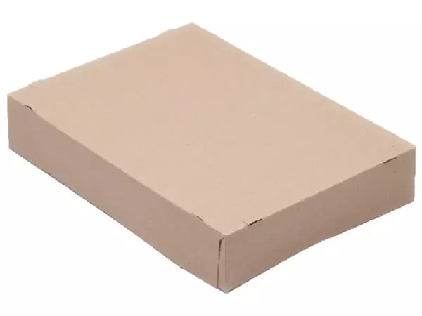 Een Boîte pliable CleverPack A4 305x218x55mm pour 500fls brun 10 pièces koop je bij QuickOffice BV