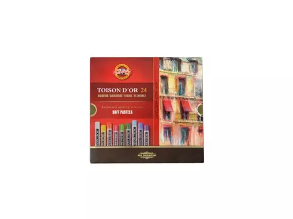 Buy your Pastelkrijt Koh-I-Noor Toison 8514 rond 24 stuks assorti at QuickOffice BV