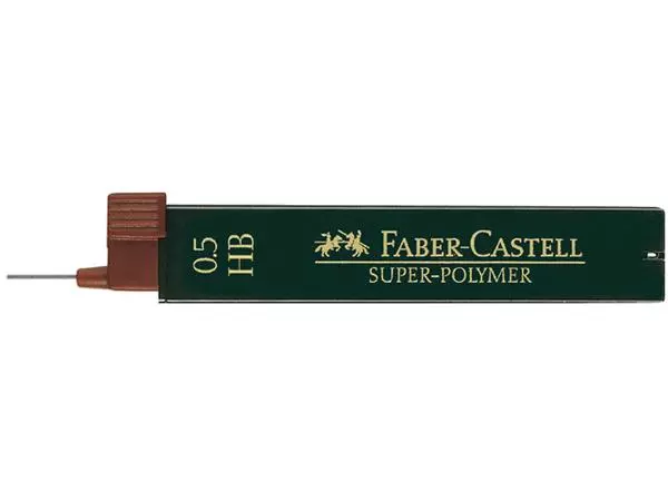 Een Potloodstift Faber-Castell HB 0.5mm super-polymer koker à 12 stuks koop je bij Deska Alles voor Kantoor