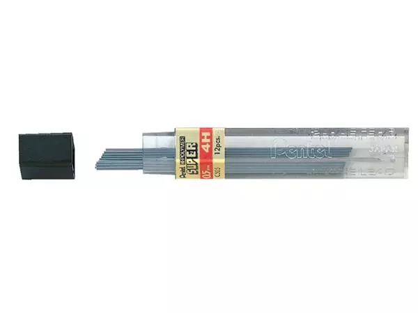 Een Potloodstift Pentel 0.5mm zwart per koker 4H koop je bij De Rijk Kantoorshop