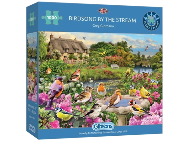 Puzzel Gibsons Birdsong by the Stream 1000st