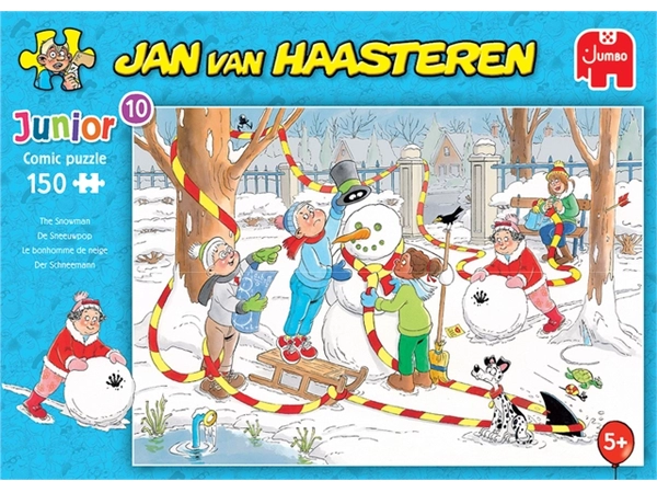 Een Puzzel JvH Junior 10 De sneeuwpop 150st koop je bij Romijn Office Supply