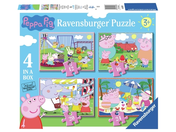 Puzzel Peppa Pig 4in1 12/16/20/24 st