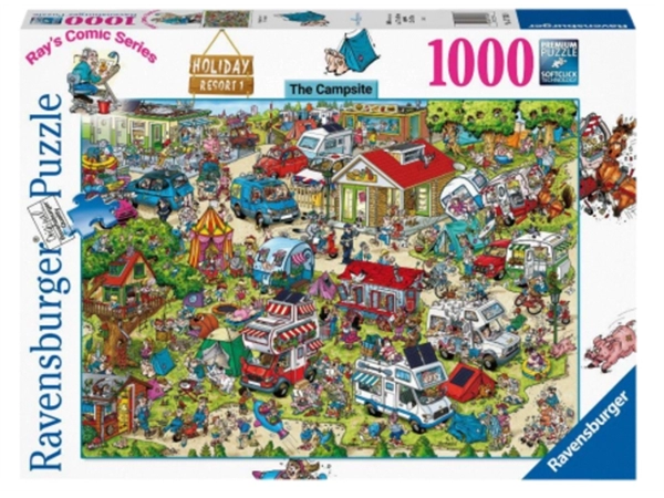 Een Puzzel Ray Comics Holiday resort 1 The campsite 1000 stukjes koop je bij Kantorice office & business supplies