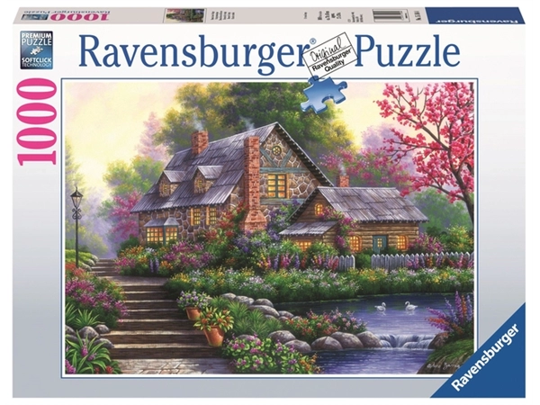 Een Puzzel Romantische cottage (1000) koop je bij Sysdicom BV