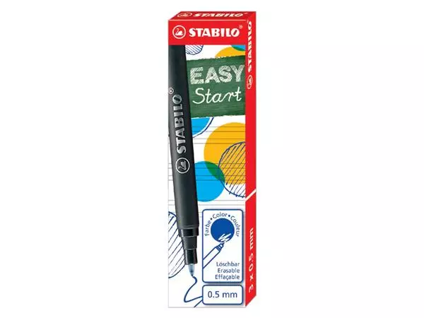 Een Rollerpenvulling STABILO Easyoriginal medium blauw doosje à 3 stuks koop je bij QuickOffice BV