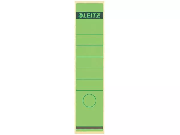 Een Rugetiket Leitz breed/lang 62x285mm zelfklevend groen koop je bij De Rijk Kantoorshop