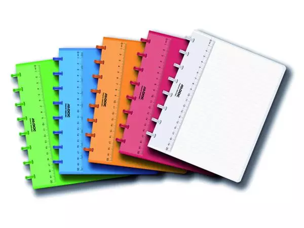 Buy your Schrift Adoc A5 lijn 144 pagina's 90gr assorti at QuickOffice BV