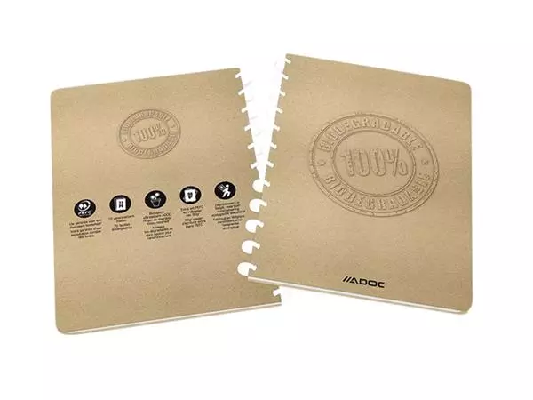 Buy your Schrift Adoc BIO A4 ruit 4x8mm 144 pagina's 90gr kraft at QuickOffice BV