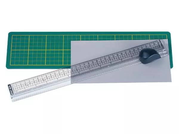 Een Snijliniaal Alco met mat 38x10cm snijvlak tot 33cm koop je bij QuickOffice BV
