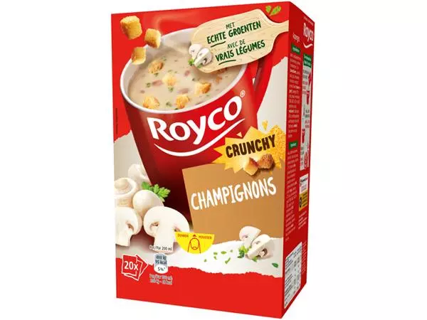 Een Soep Royco crunchy champignons 20 zakjes koop je bij Company Supplies