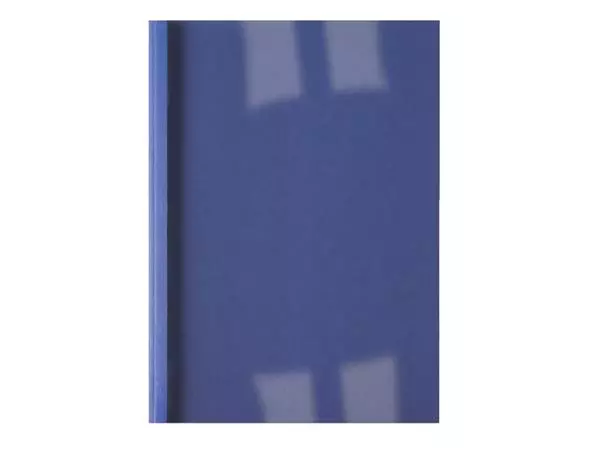 Een Thermische omslag GBC A4 1.5mm linnen donkerblauw koop je bij All Office Kuipers BV