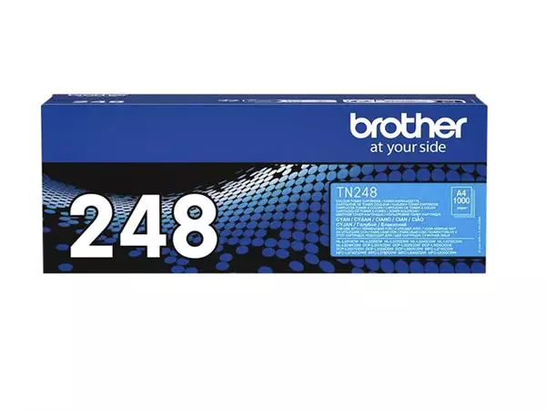 Een Toner Brother TN-248C blauw koop je bij "De Waal" Kantoor Efficiency