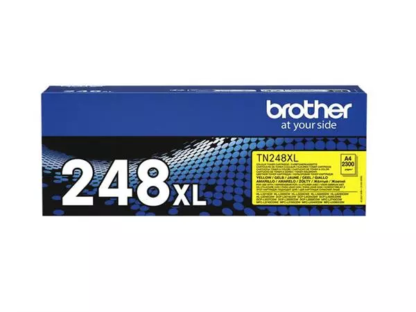 Een Toner Brother TN-248XLY geel koop je bij van Kerkvoorde & Hollander B.V.