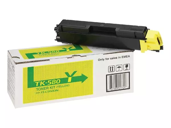 Een Toner Kyocera TK-580Y geel koop je bij All Office Kuipers BV