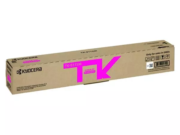 Een Toner Kyocera TK-8115M rood koop je bij De Rijk Kantoorshop