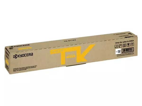 Een Toner Kyocera TK-8115Y geel koop je bij De Rijk Kantoorshop