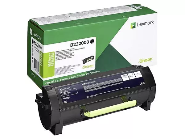 Een Tonercartridge Lexmark B232000 zwart koop je bij QuickOffice BV