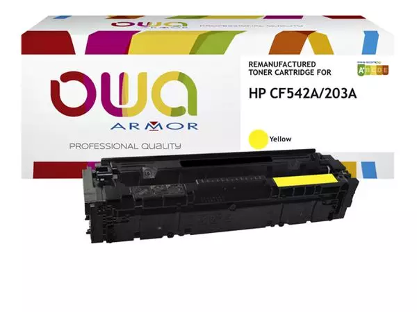 Tonercartridge OWA alternatief tbv HP CF542A geel