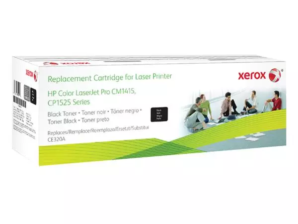 Een Tonercartridge Xerox alternatief tbv HP CE320A 128 zwart koop je bij Continu Kantoor