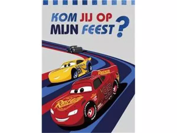 Een Uitnodiging Cars 14x10cm koop je bij De Joma BV