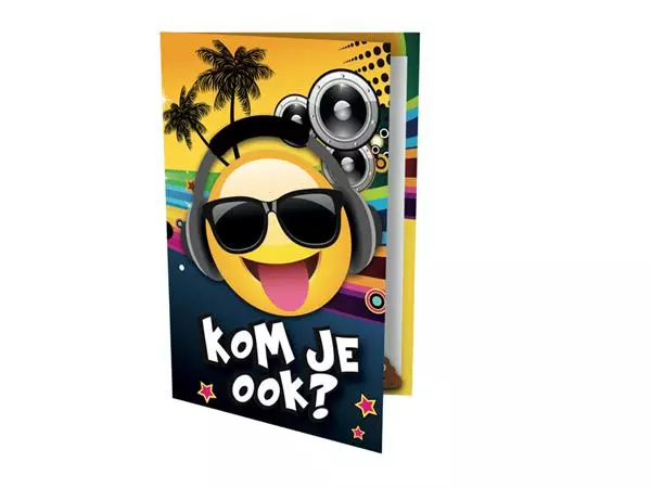 Een Uitnodiging Tropical DJ 17x14.2cm koop je bij Schellen Boek- en Kantoorboekhandel