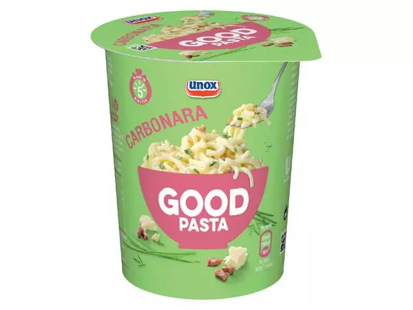 Een Good Pasta Unox spaghetti carbonara cup koop je bij Sysdicom BV