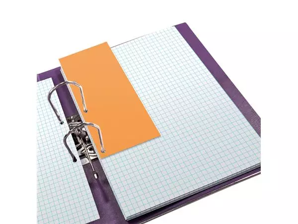 Een Scheidingsstrook Oxford duo 240x105mm oranje 60 stuks koop je bij Kantorice office & business supplies