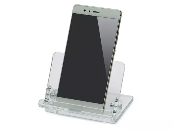 Een Telefoonstandaard MAUL 9.7x10.5x7.6cm standhoek instelbaar acryl koop je bij Quality Office Supplies